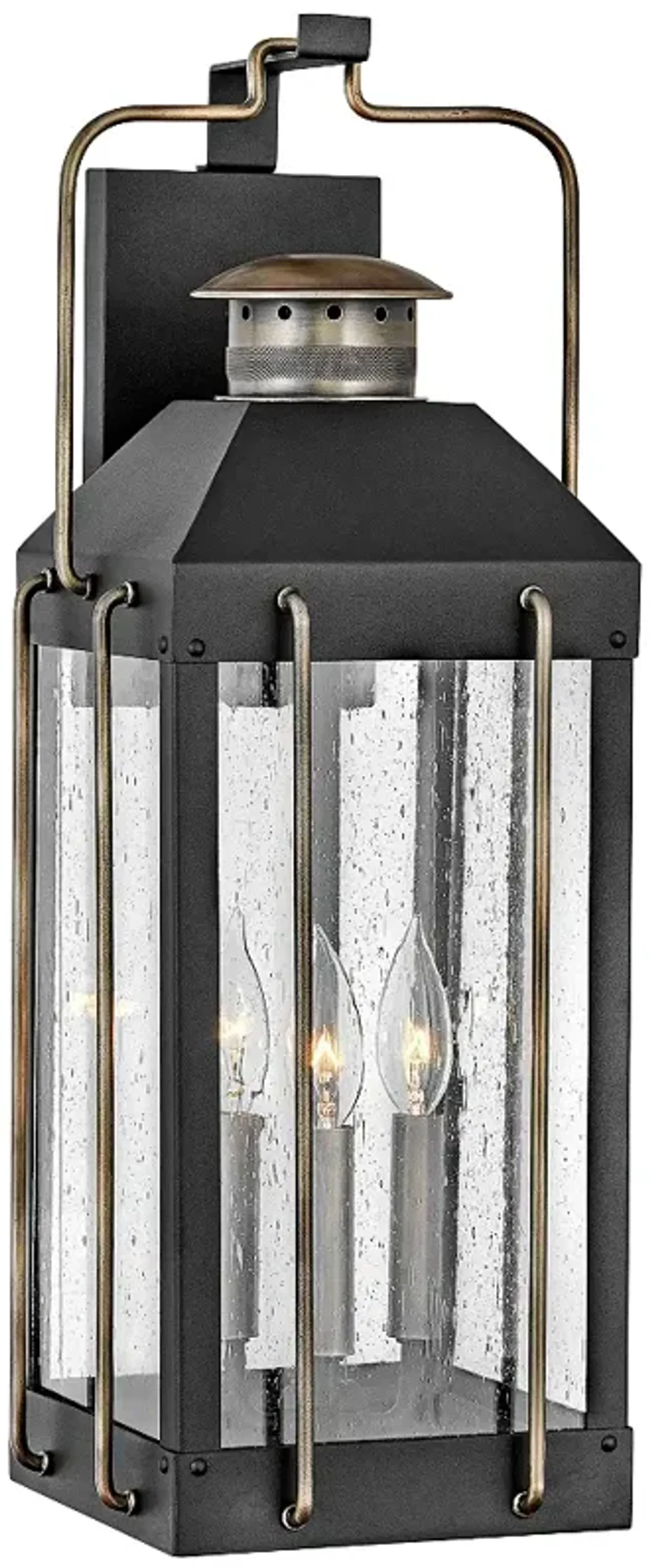 Hinkley Fitzgerald 24"H Textured Black Outdoor Wall Light