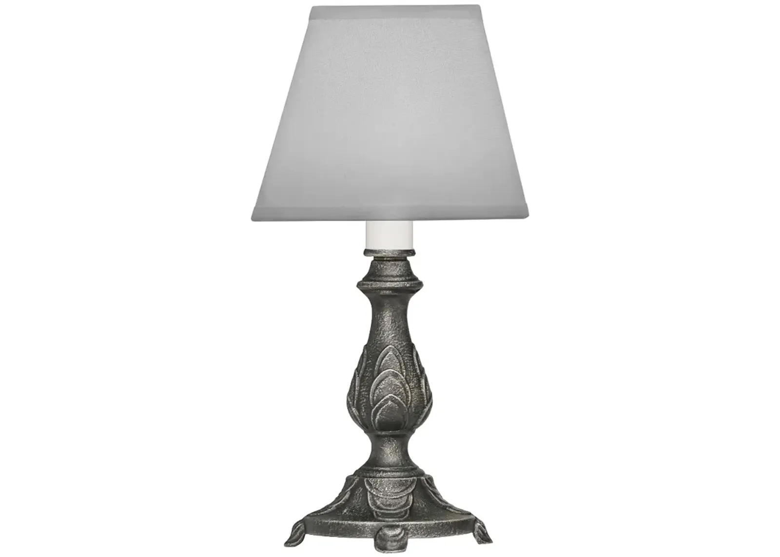 9 1/2" H Charcoal Candle Lamp