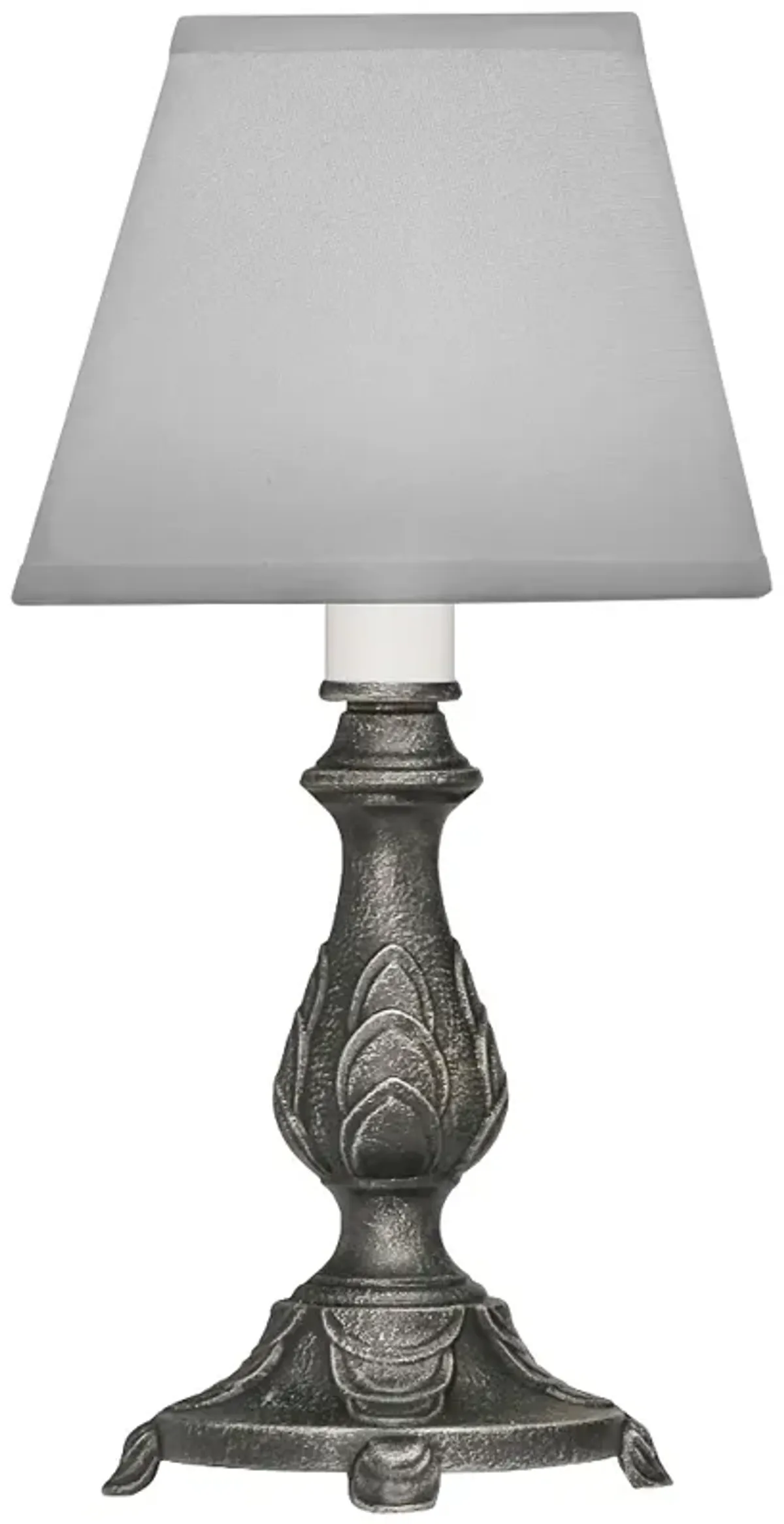 9 1/2" H Charcoal Candle Lamp