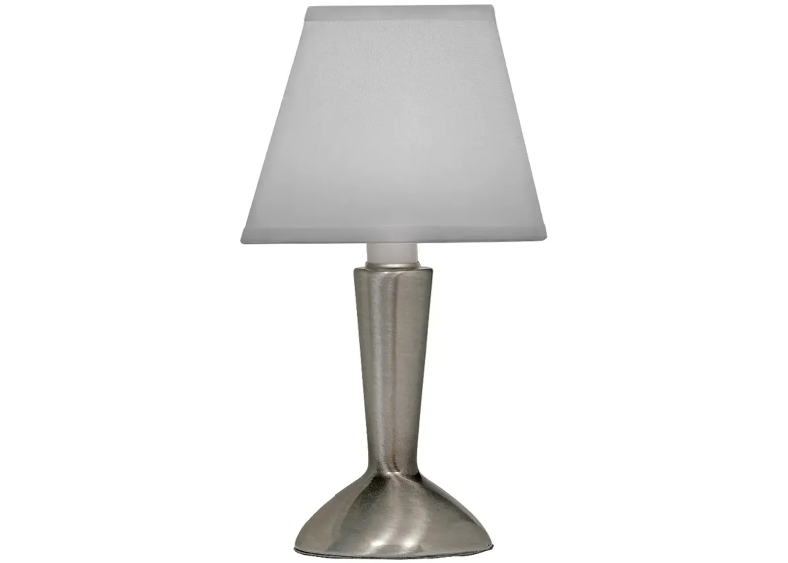 10" H Antique Nickel Contemporary candle lamp