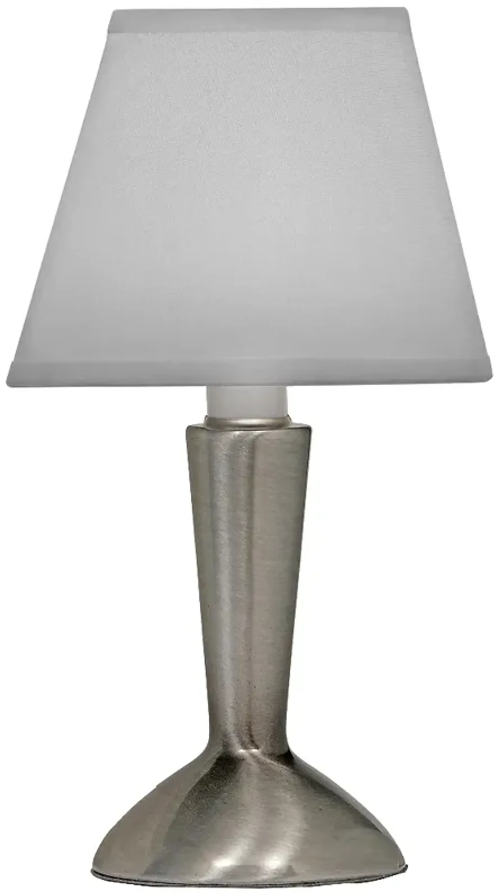 10" H Antique Nickel Contemporary candle lamp