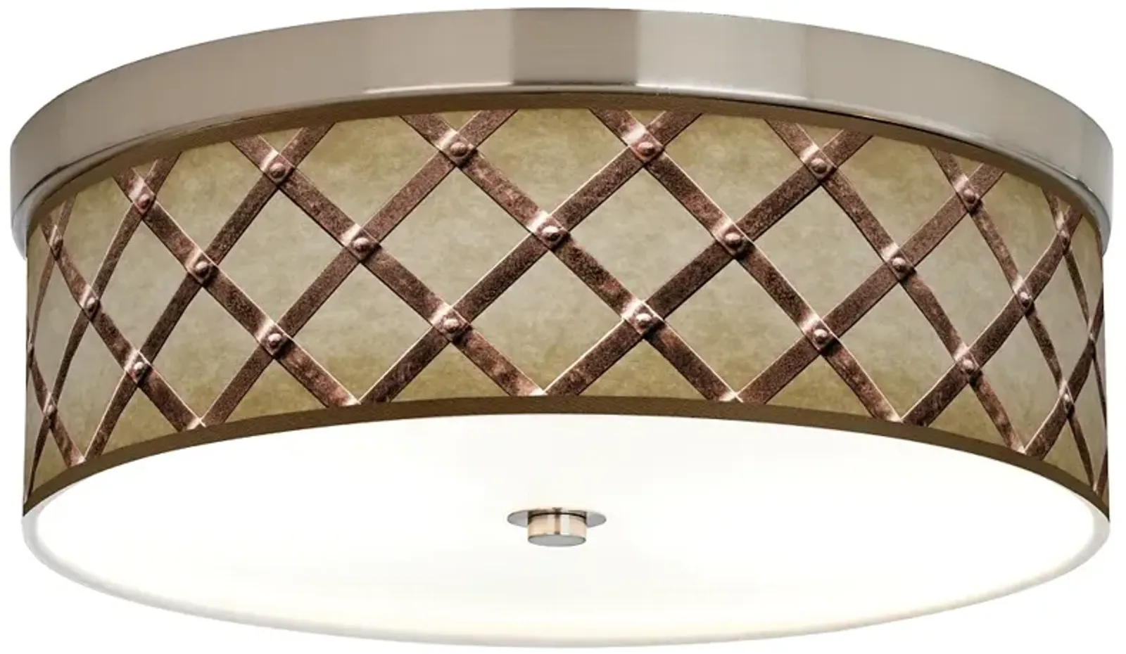 Metal Weave Giclee Energy Efficient Ceiling Light