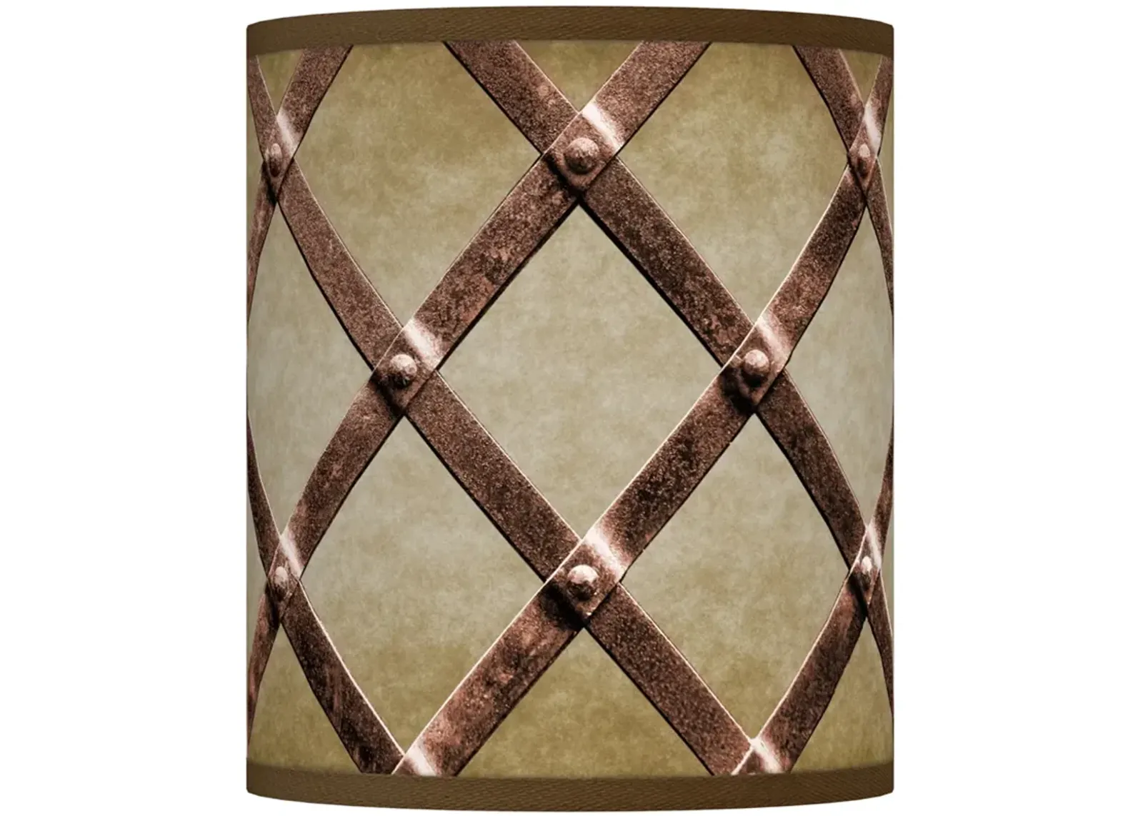 Weave Tall Drum Giclee Lamp Shade 10x10x12 (Spider)