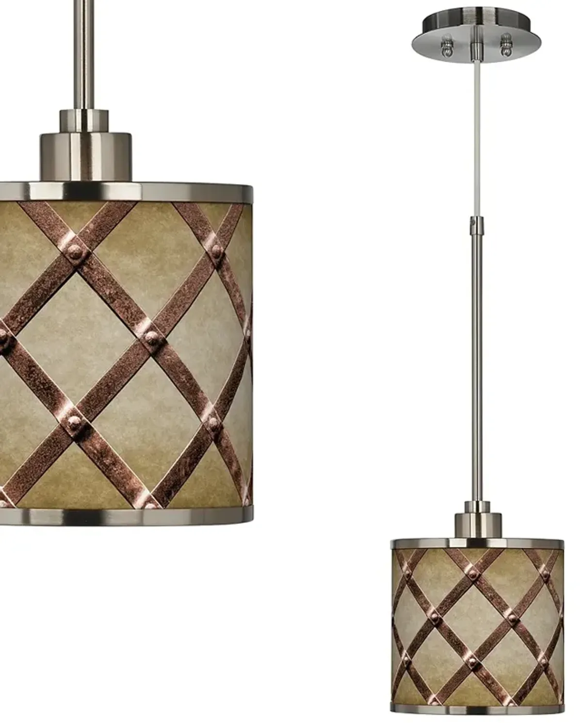 Metal Weave Giclee Glow Mini Pendant Light