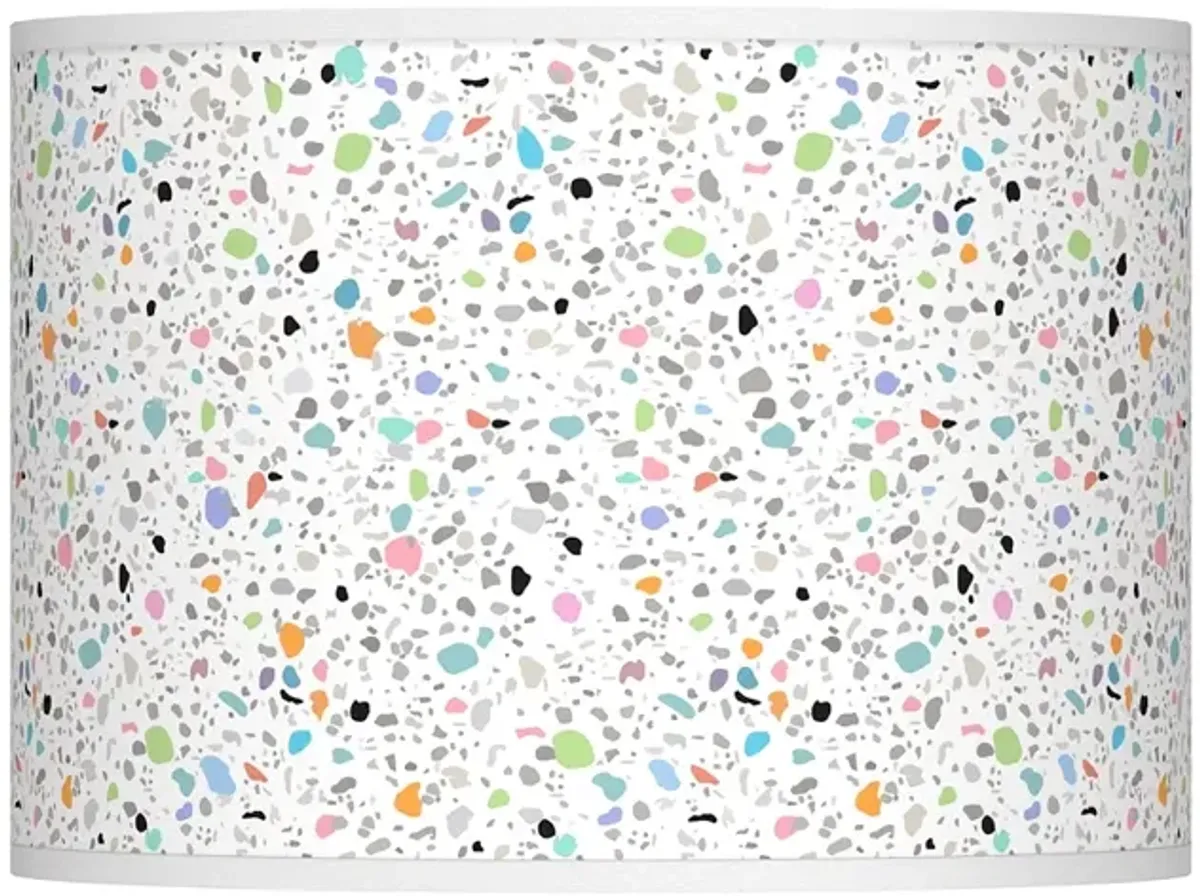 Colored Terrazzo Giclee Lamp Shade 13.5x13.5x10 (Spider)