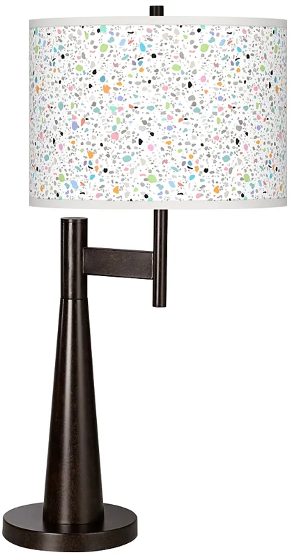 Colored Terrazzo Giclee Novo Table Lamp