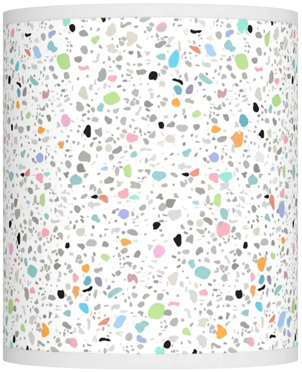 Colored Terrazzo Giclee Shade 10x10x12 (Spider)