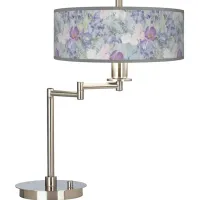 Giclee Gallery 20 1/2" Spring Flowers Swing Arm LED Desk Lamp