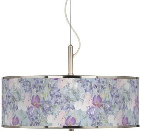 Spring Flowers Giclee Glow 20" Wide Pendant Light