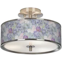 Spring Flowers Giclee Glow 14" Wide Ceiling Light