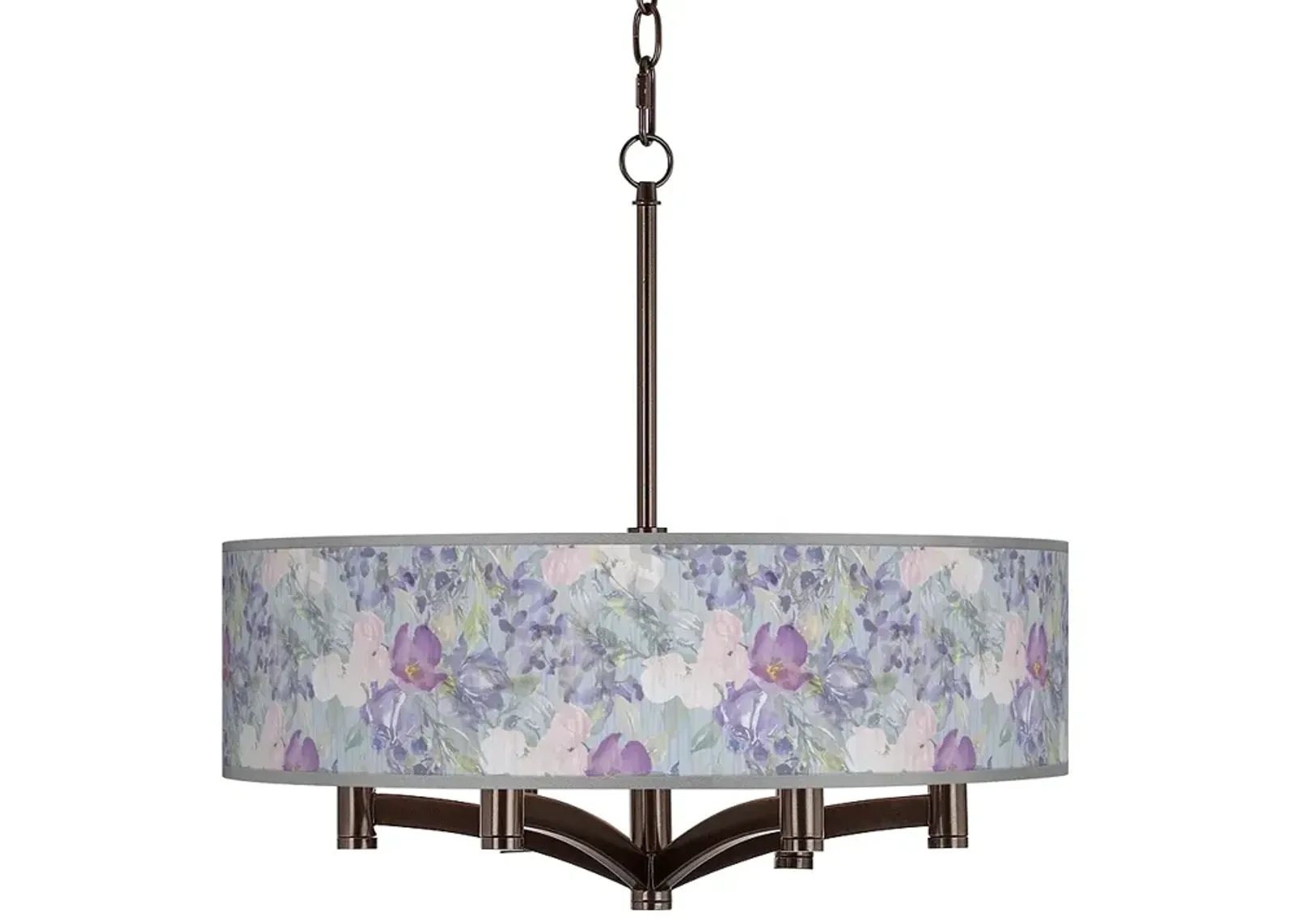 Spring Flowers Ava 6-Light Bronze Pendant Chandelier