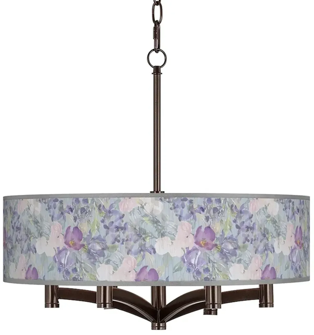 Spring Flowers Ava 6-Light Bronze Pendant Chandelier