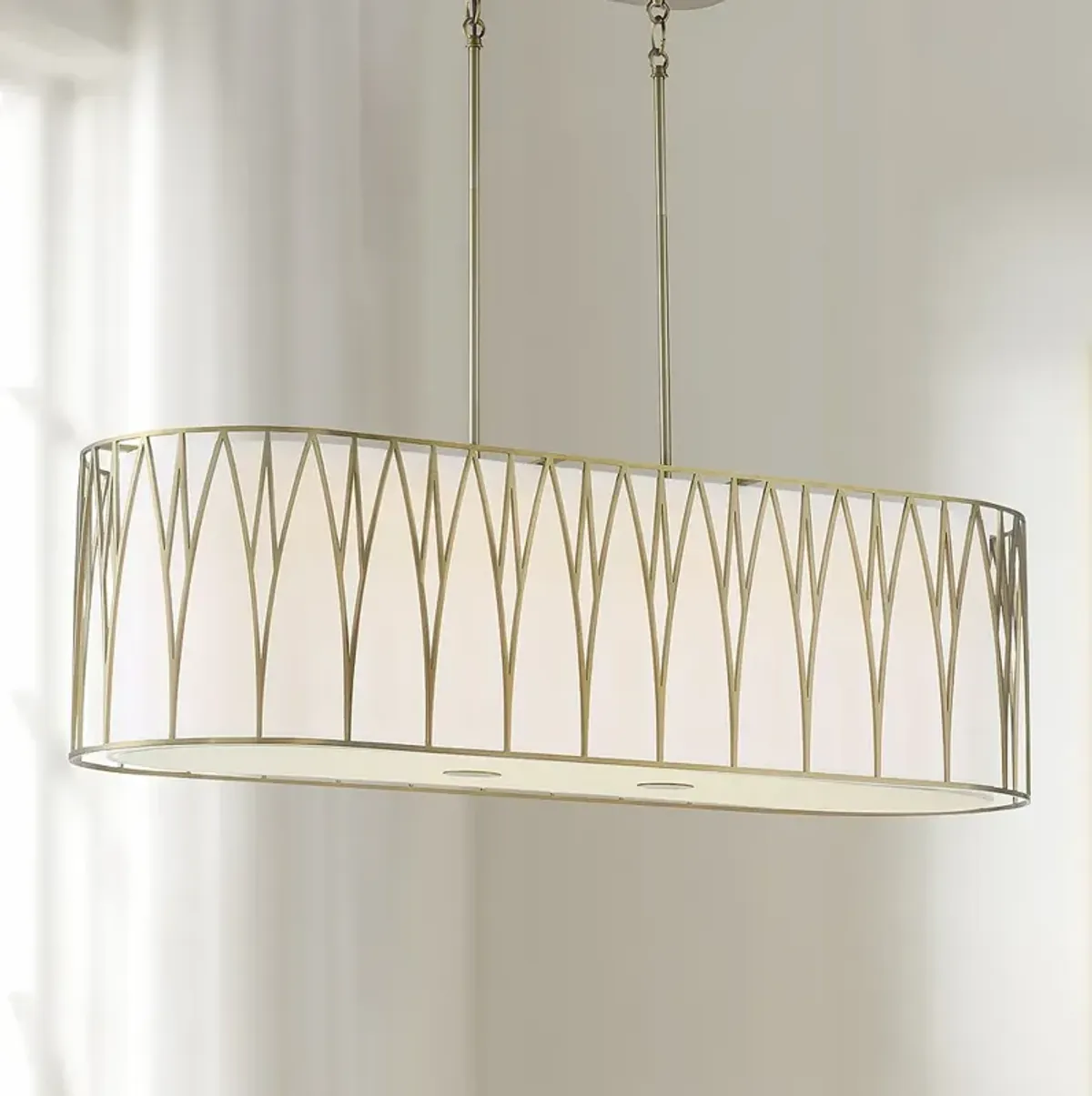 Minka Lavery Regal Terrace 42" Soft Brass LED Island Pendant Light