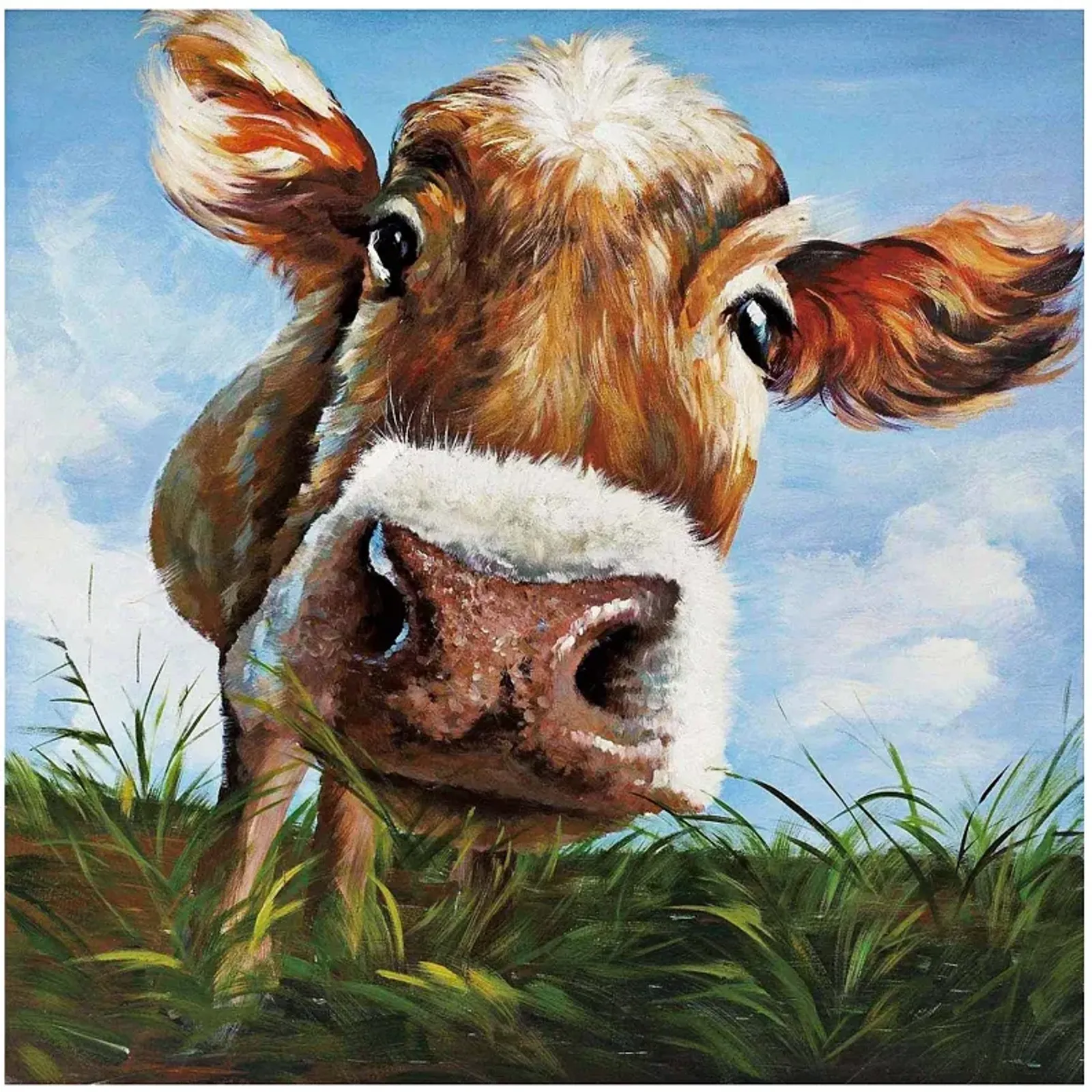 Crestview Collection Hello 39 1/2" Square Canvas Wall Art