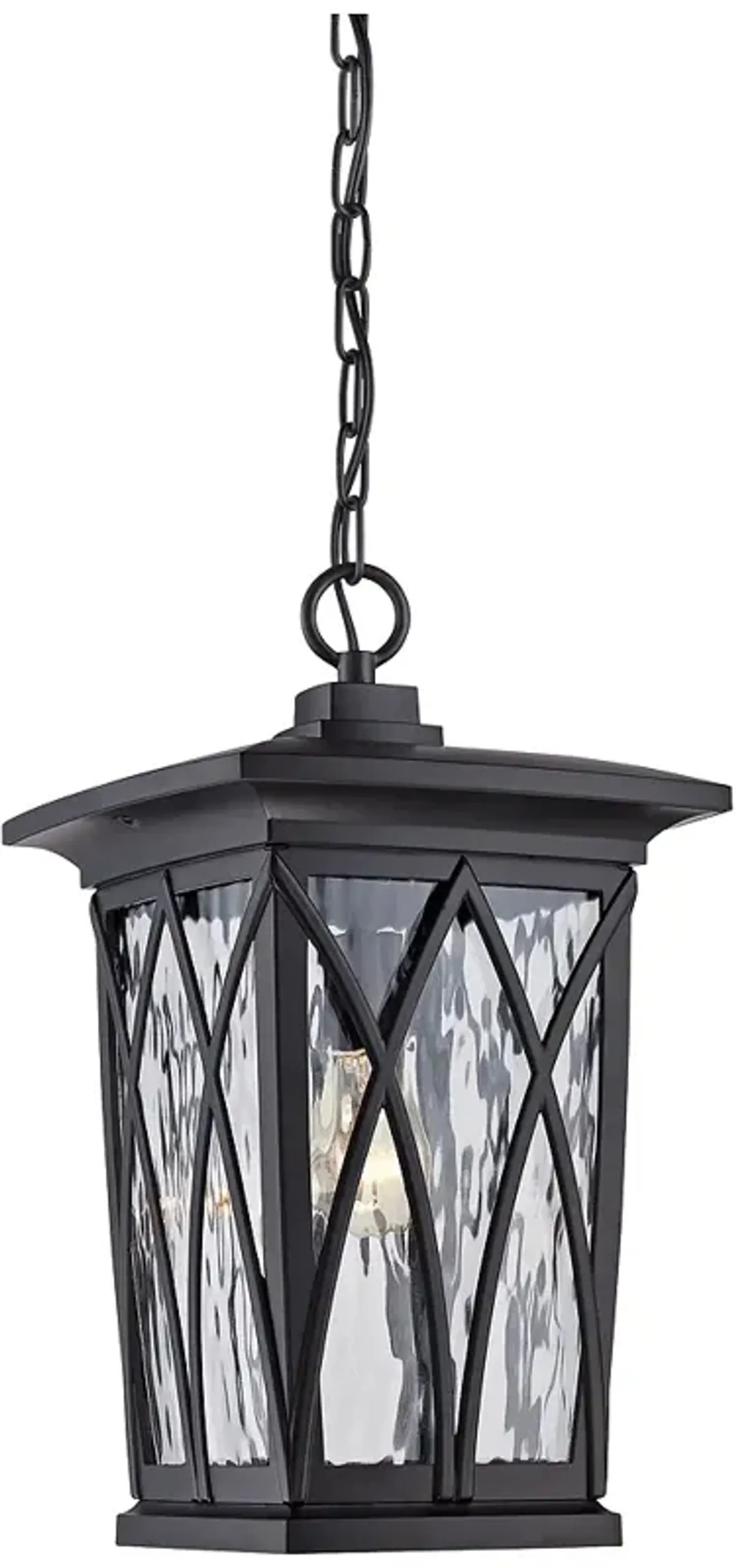 Quoizel Grover 17 1/2"H Mystic Black Outdoor Hanging Light