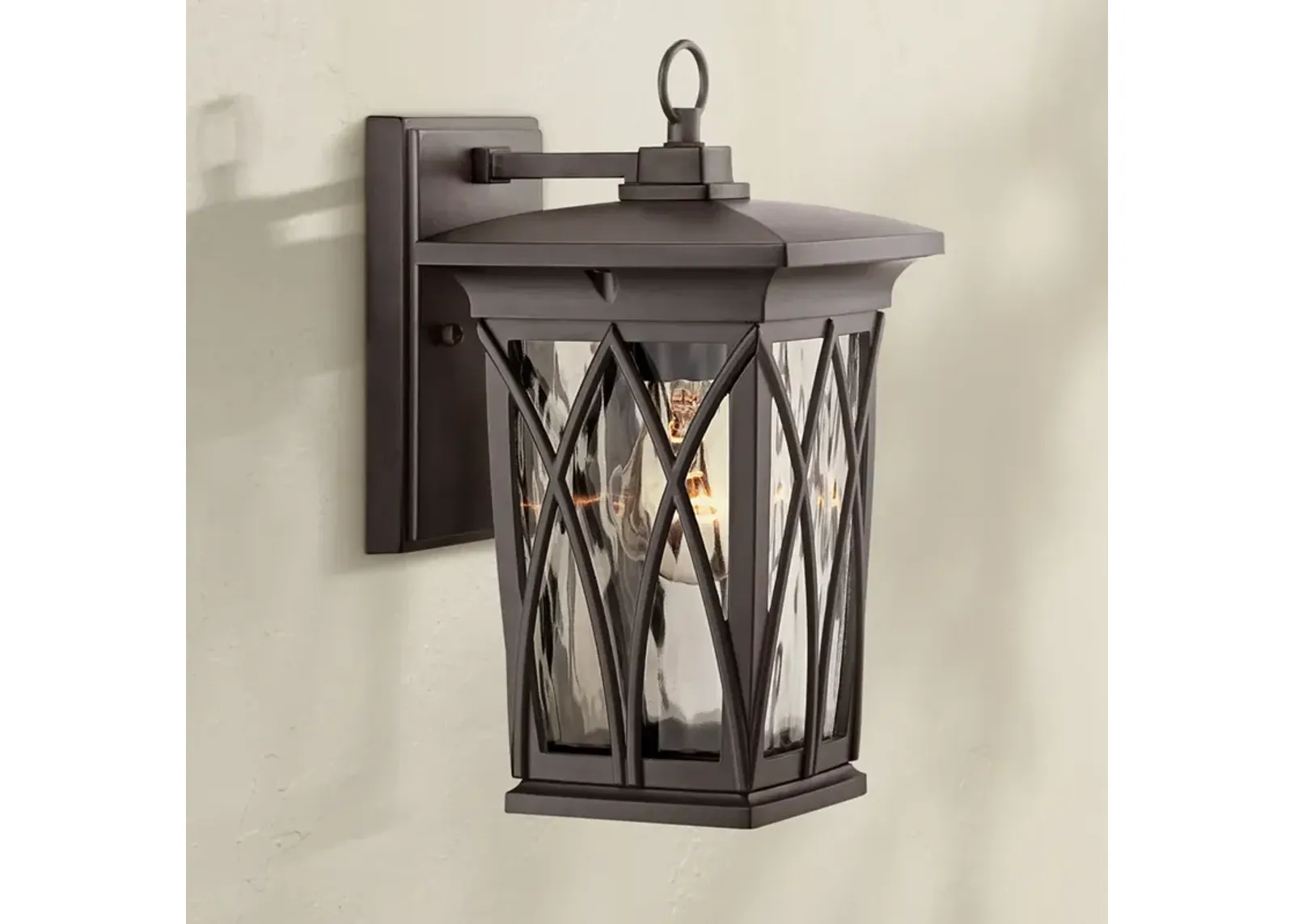 Quoizel Grover 11" High Mystic Black Outdoor Wall Light