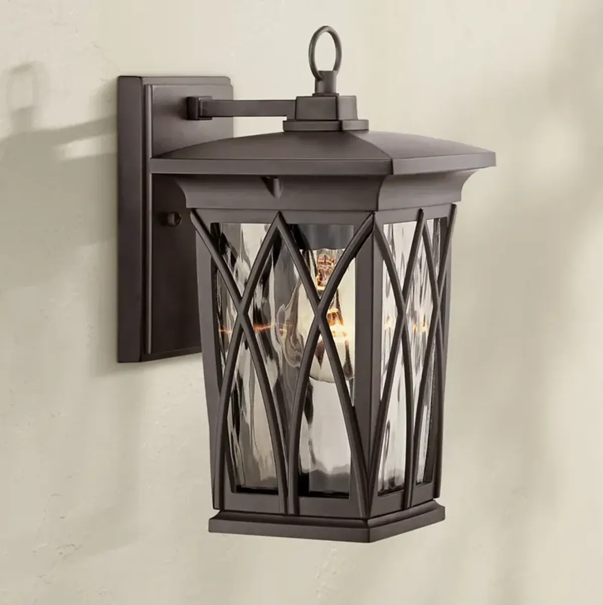 Quoizel Grover 11" High Mystic Black Outdoor Wall Light