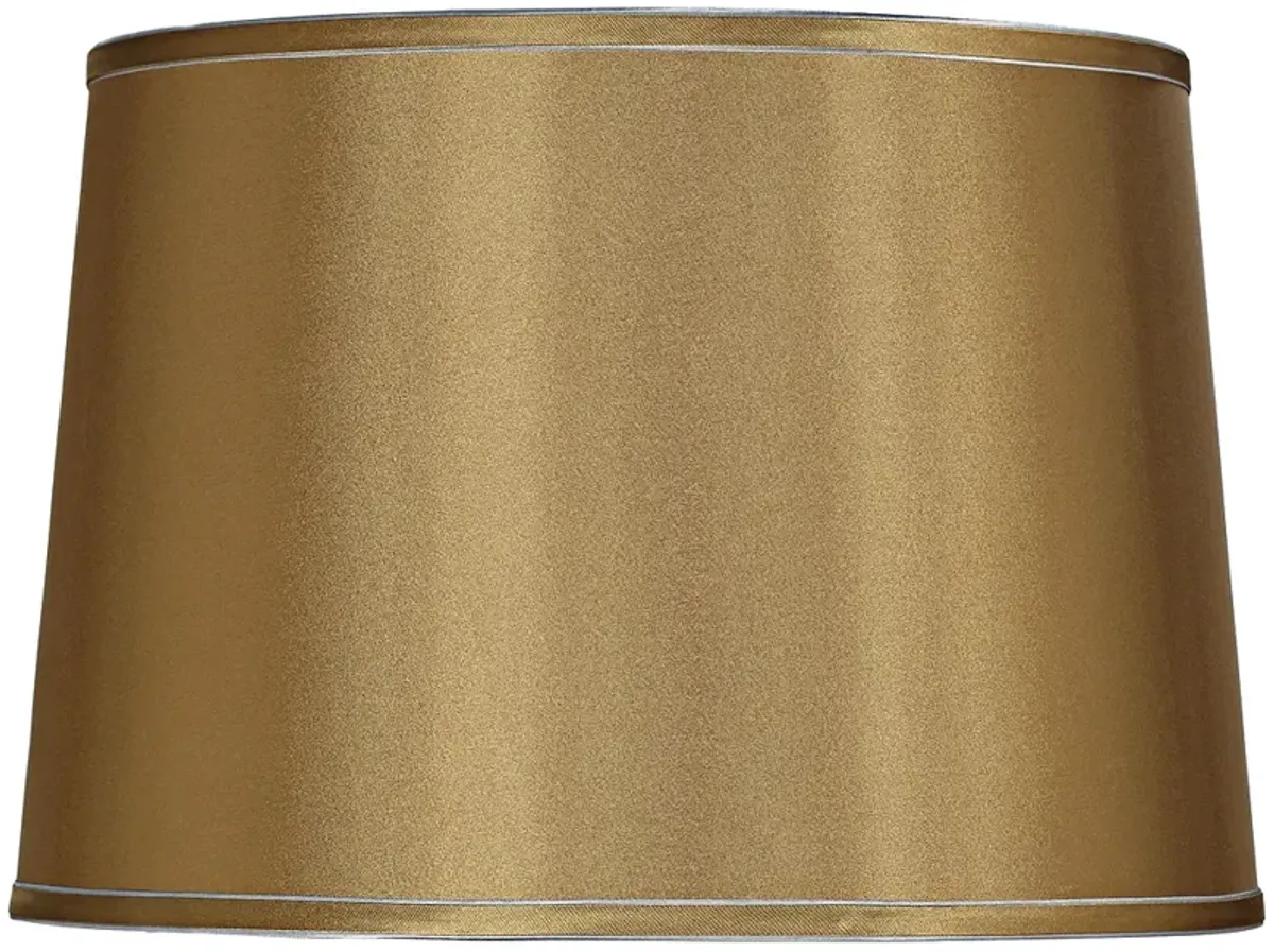 Sydnee Gold with Silver Trim Drum Shade 14x16x11 (Spider)
