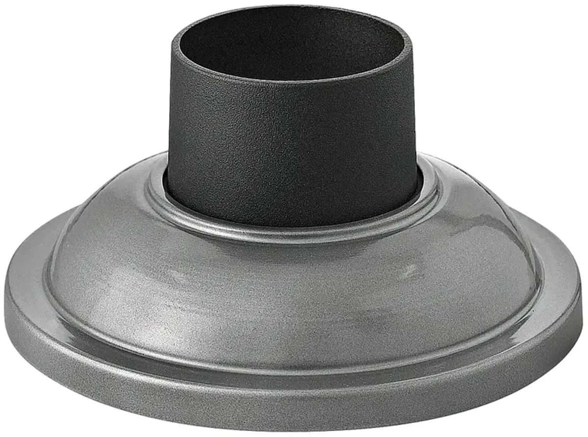 Signature Pier Mount Fitter - Smooth Base in Hematite Silver