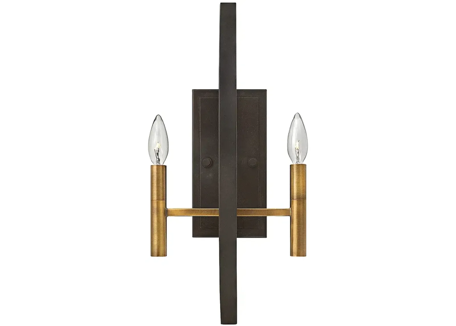 Hinkley Euclid 20" High Spanish Bronze 2-Light Wall Sconce