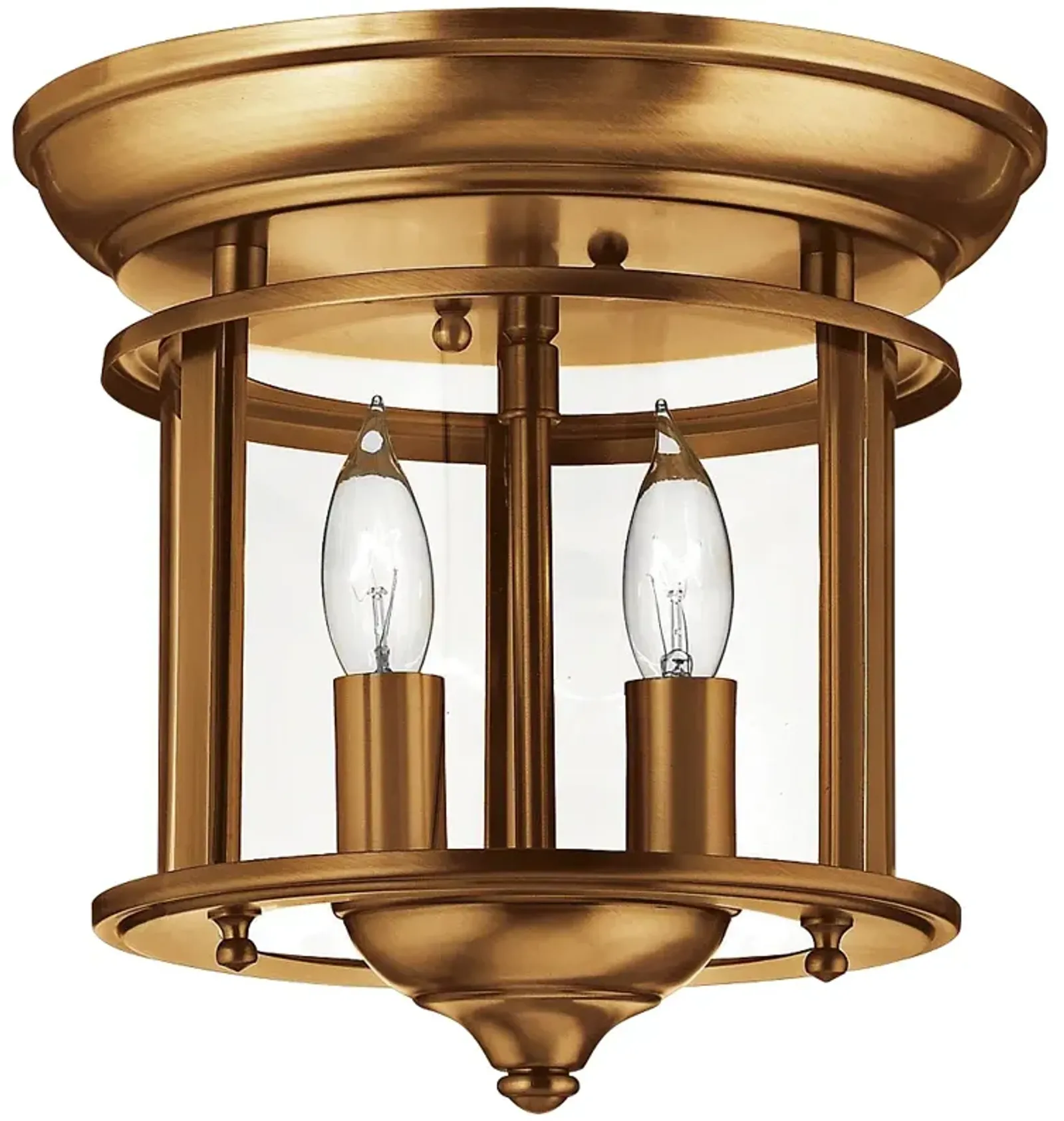 Hinkley Gentry 9 1/2" Wide Heirloom Brass Ceiling Light