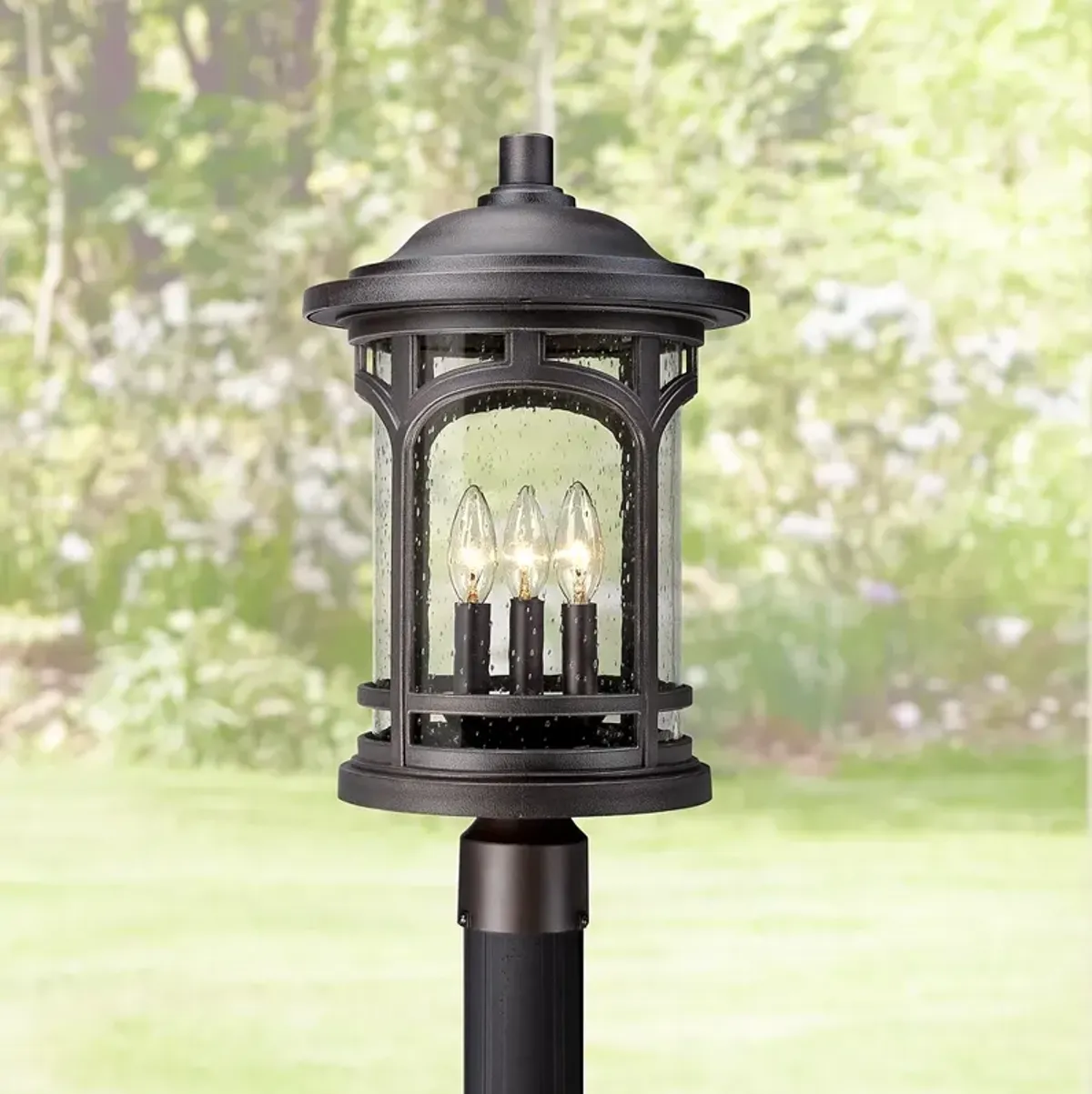 Quoizel Marblehead 19"H Palladian Bronze Outdoor Post Light