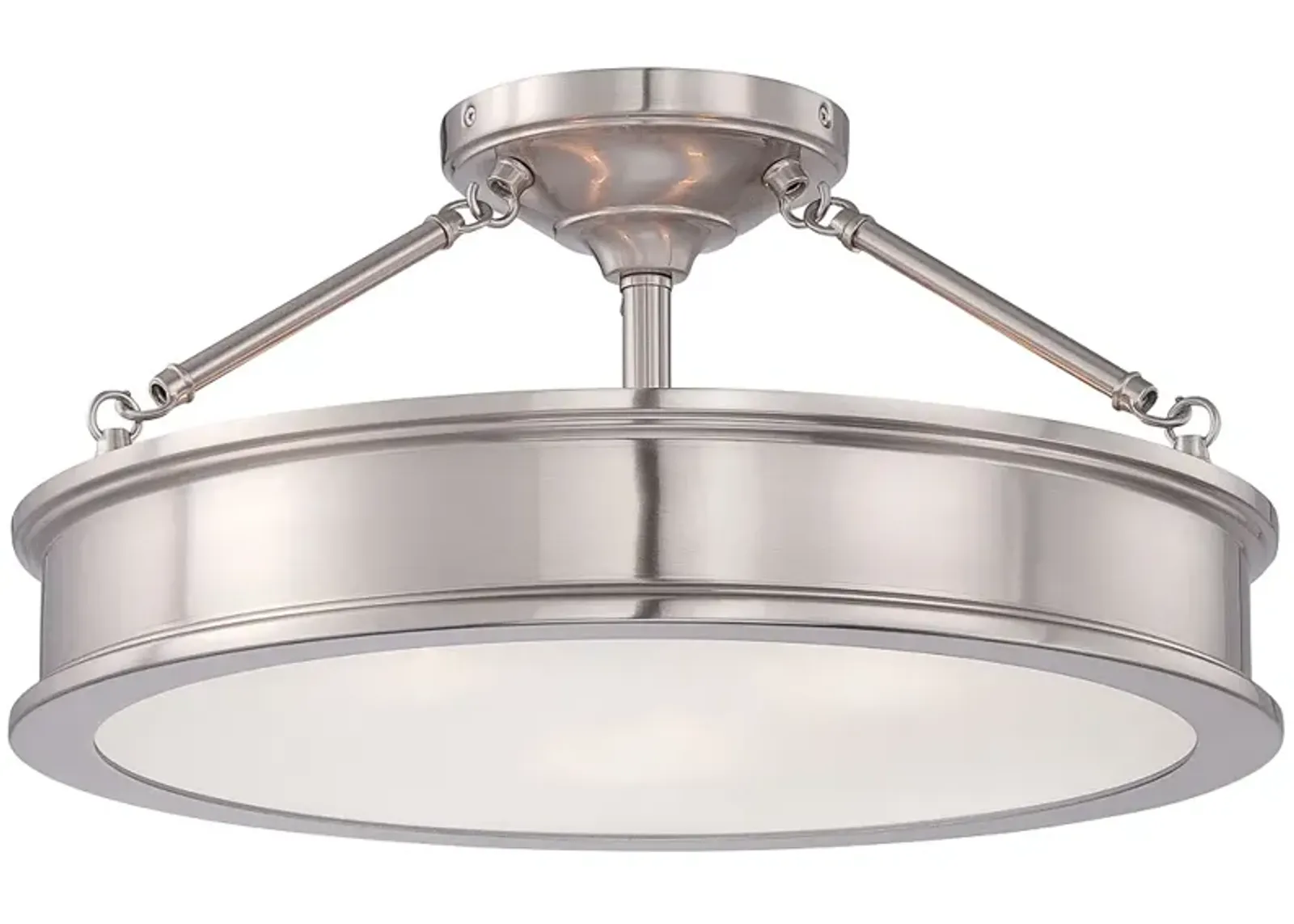 Harbour Point 19" Wide Brushed Nickel Ceiling Light