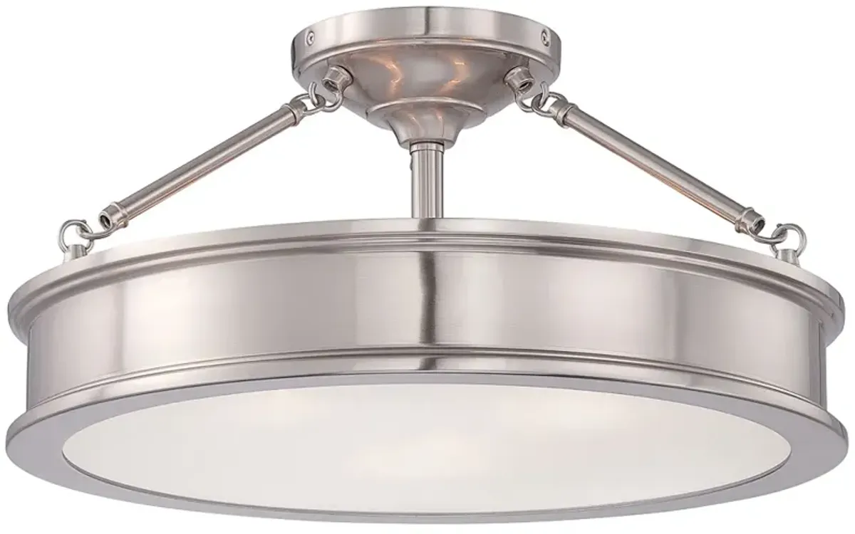 Harbour Point 19" Wide Brushed Nickel Ceiling Light