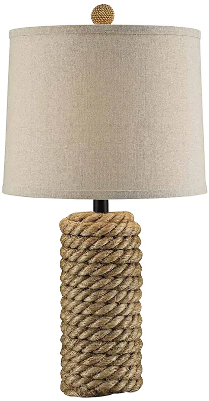 Crestview Collection Natural Rope Bolt Table Lamp