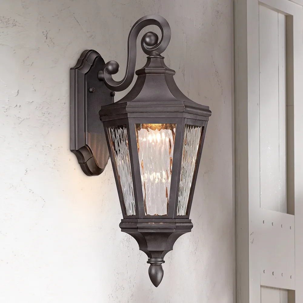 Minka Hanford Pointe 19" Traditional Bronze LED Outdoor Wall Light