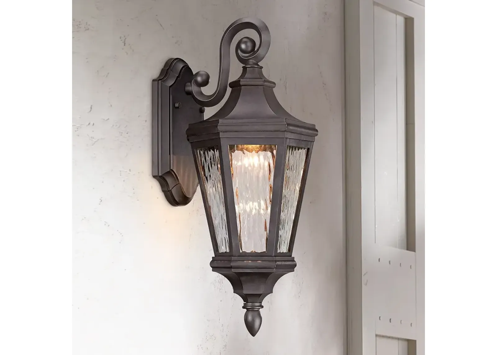 Minka Hanford Pointe 19" Traditional Bronze LED Outdoor Wall Light