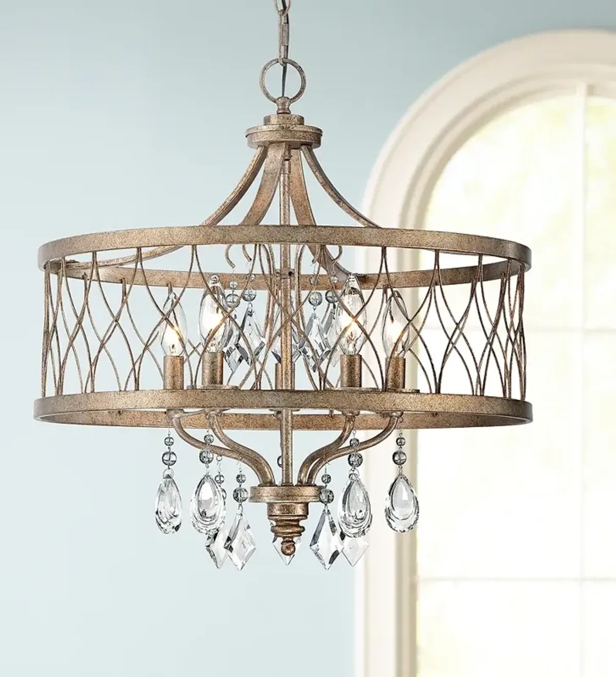 Minka Lavery West Liberty 20 1/2" Wide Olympus Gold 5-Light Chandelier