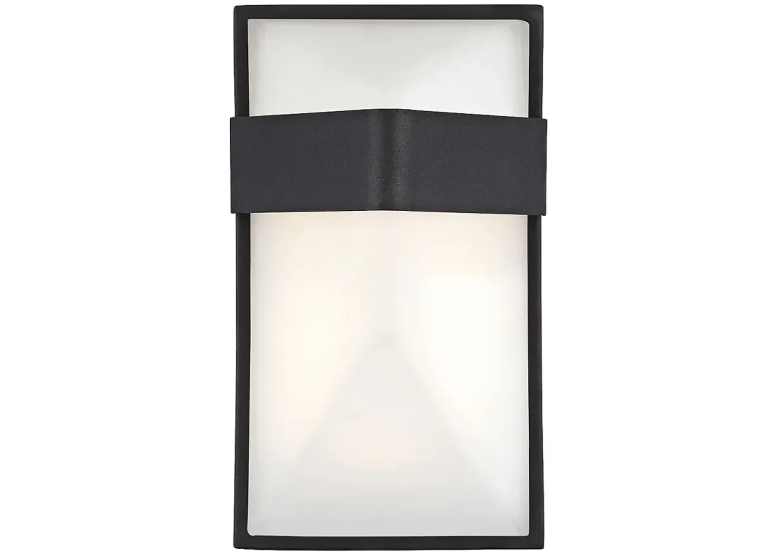 George Kovacs Wedge 9" High LED Black Outdoor Wall Light