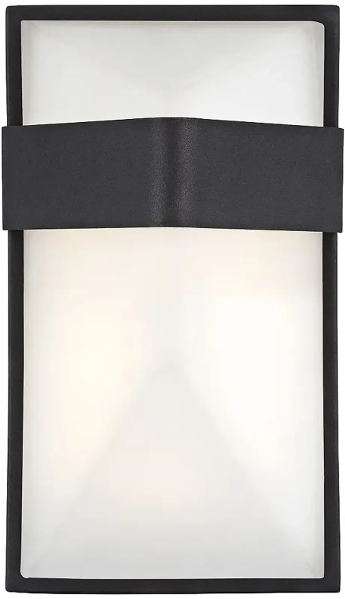 George Kovacs Wedge 9" High LED Black Outdoor Wall Light