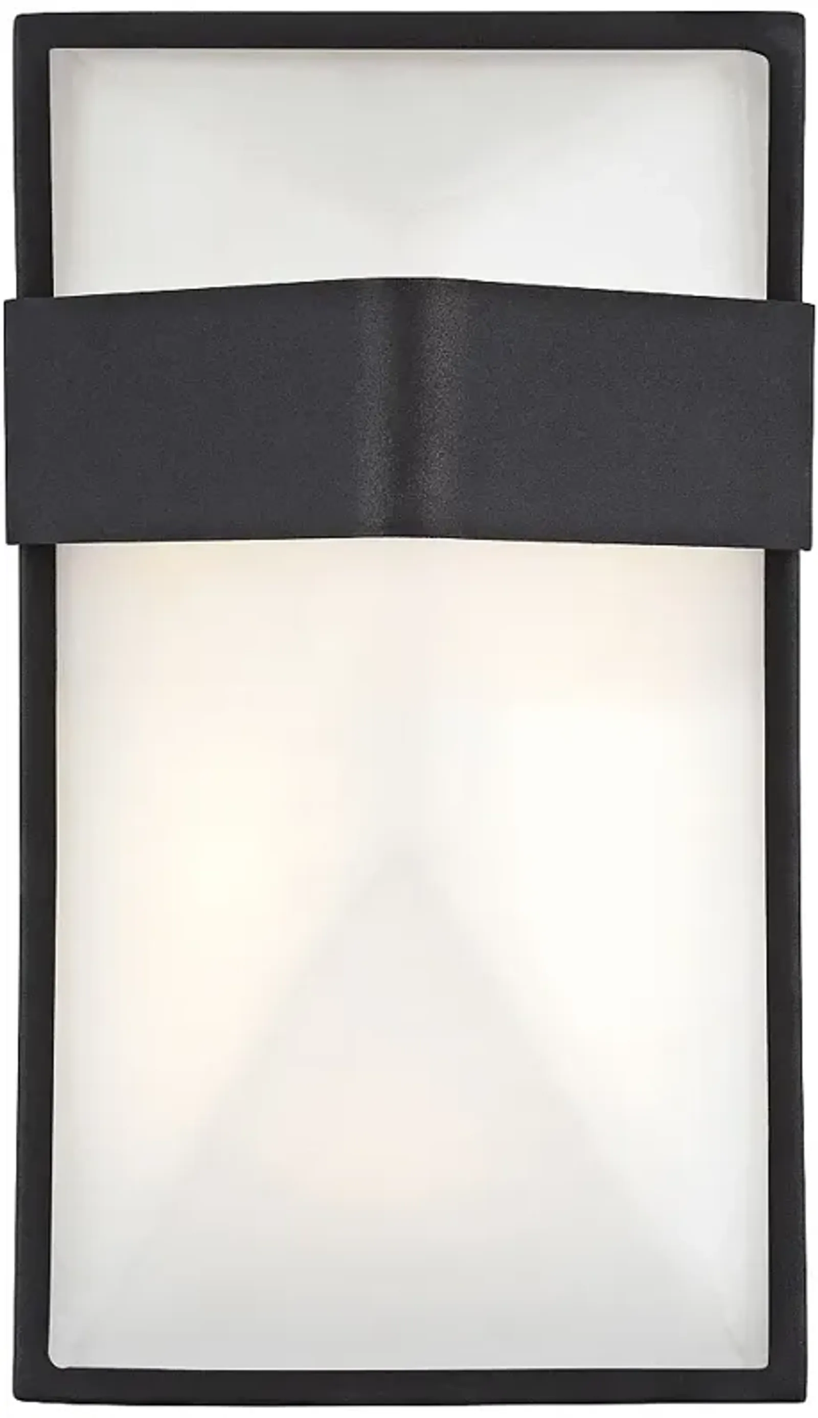 George Kovacs Wedge 9" High LED Black Outdoor Wall Light