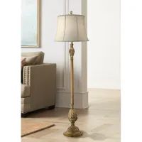 Stiffel 67" Traditional Polished Honey Brass Metal Floor Lamp