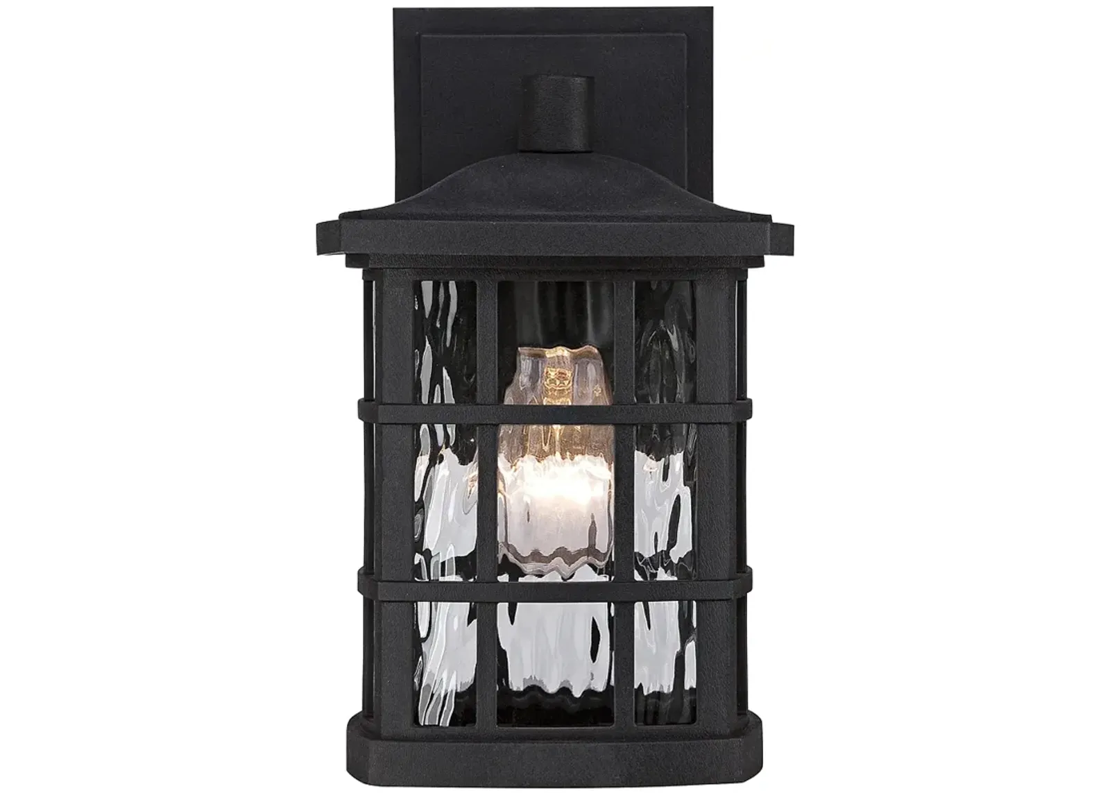 Quoizel Stonington 10 1/2" High Matte Black Outdoor Wall Light