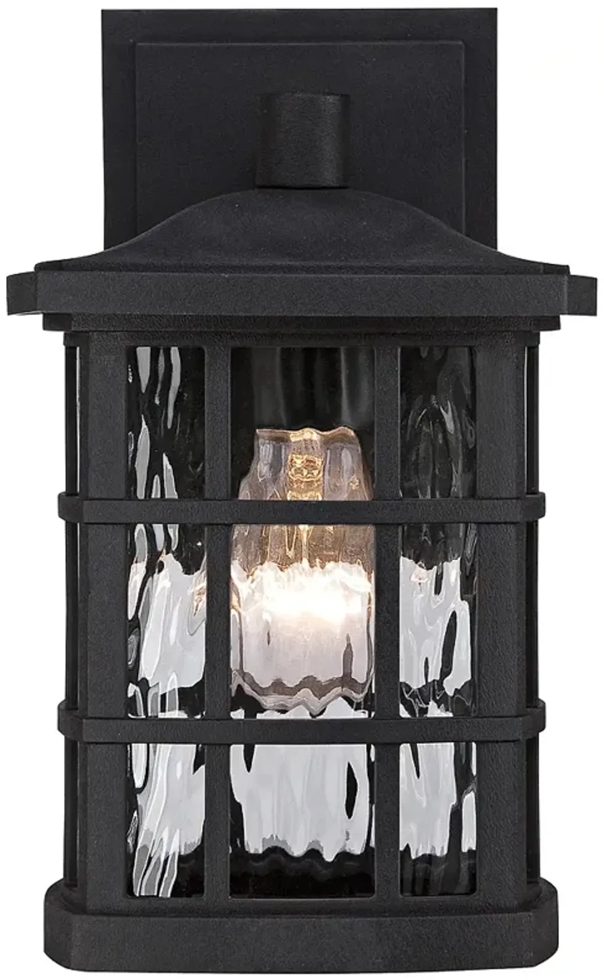 Quoizel Stonington 10 1/2" High Matte Black Outdoor Wall Light