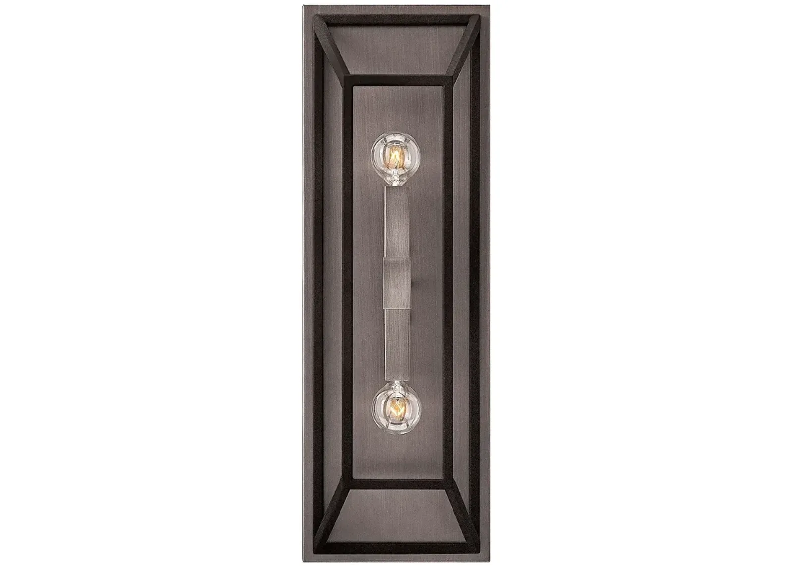 Hinkley Fulton 22 1/4" High Aged Zinc 2-Light Wall Sconce