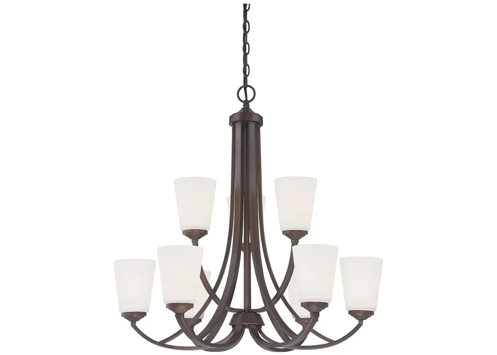 Minka-Lavery Overland Park 30" Wide 9-Light Vintage Bronze Chandelier