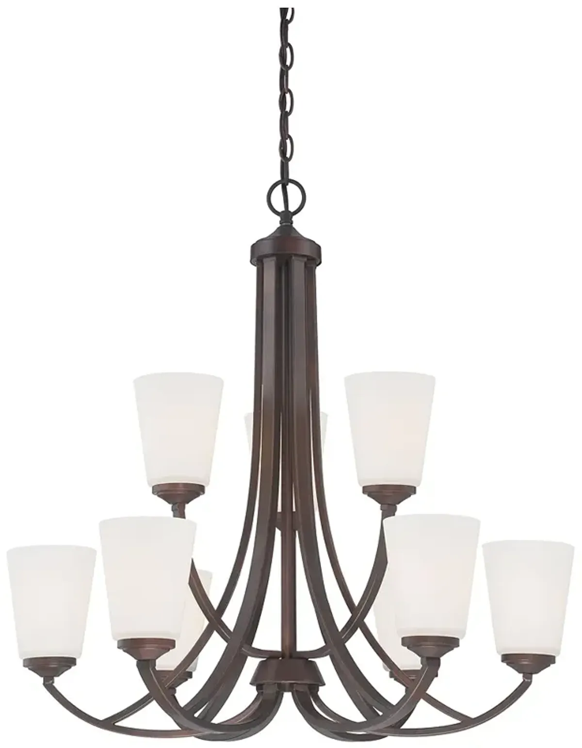 Minka-Lavery Overland Park 30" Wide 9-Light Vintage Bronze Chandelier