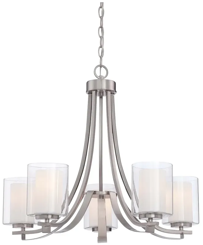 Minka-Lavery  Parsons Studio 5-Light Brushed Nickel Chandelier