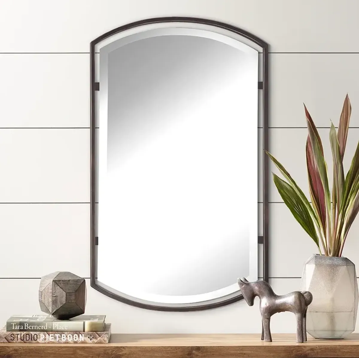 Quoizel Breckenridge Bronze 21" x 35" Frame Wall Mirror