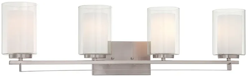 Minka-Lavery  Parsons Studio 4-Light Brushed Nickel Bath Bar