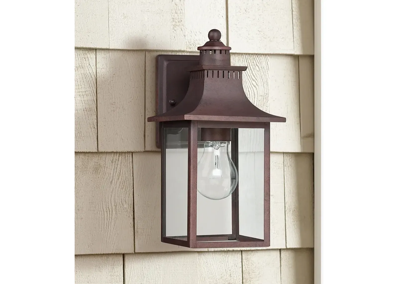 Quoizel Chancellor 11 1/4"H Copper Bronze Outdoor Wall Light