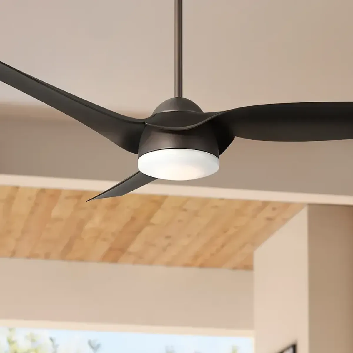 54" Casa Vieja Sierra Emperial Bronze Damp LED Ceiling Fan with Remote