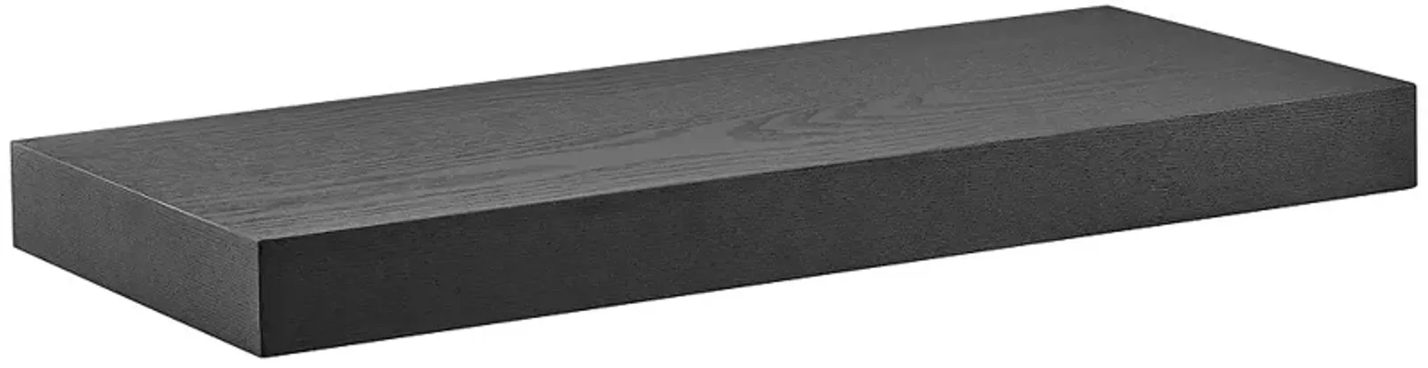 Barney 23 1/2" Wide Matte Black Wood Floating Wall Shelf
