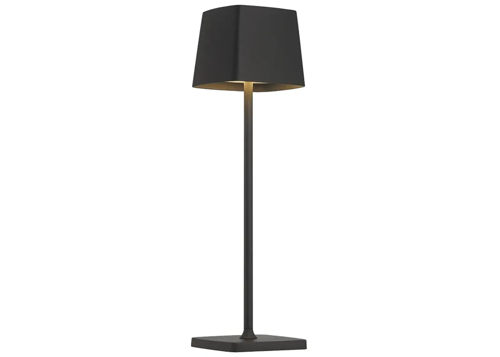 George Kovacs Task 15" Modern Black Battery Powered Touch LED Lamp