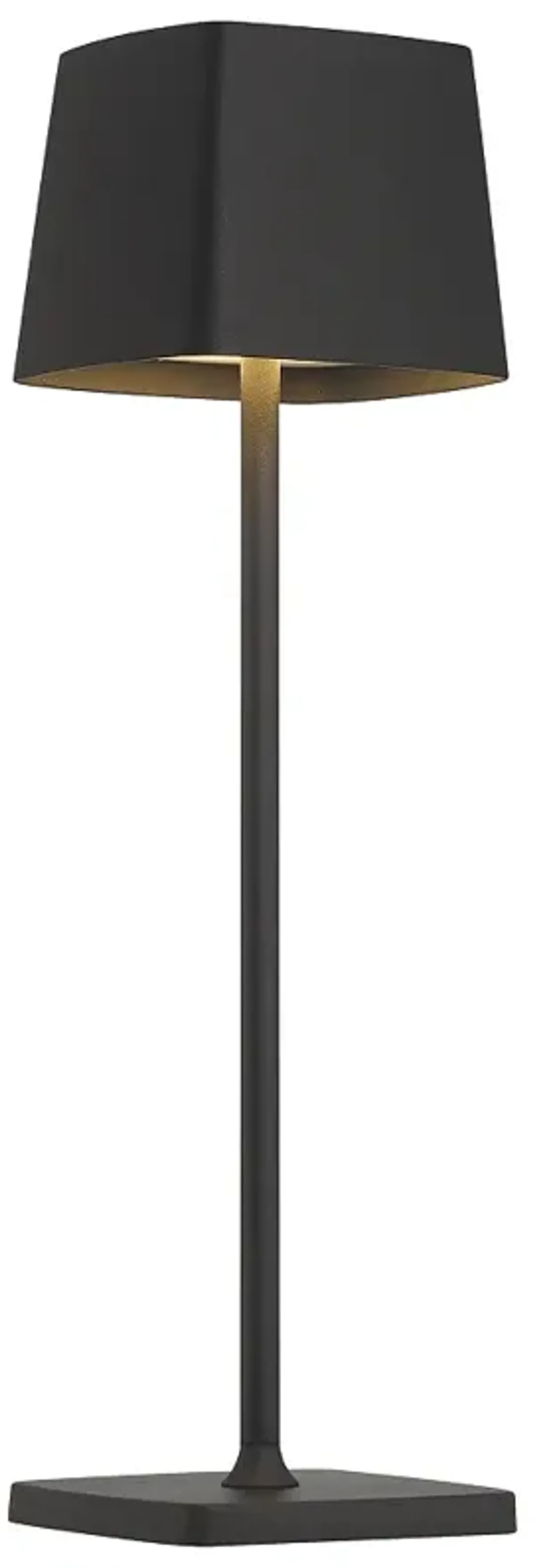 George Kovacs Task 15" Modern Black Battery Powered Touch LED Lamp