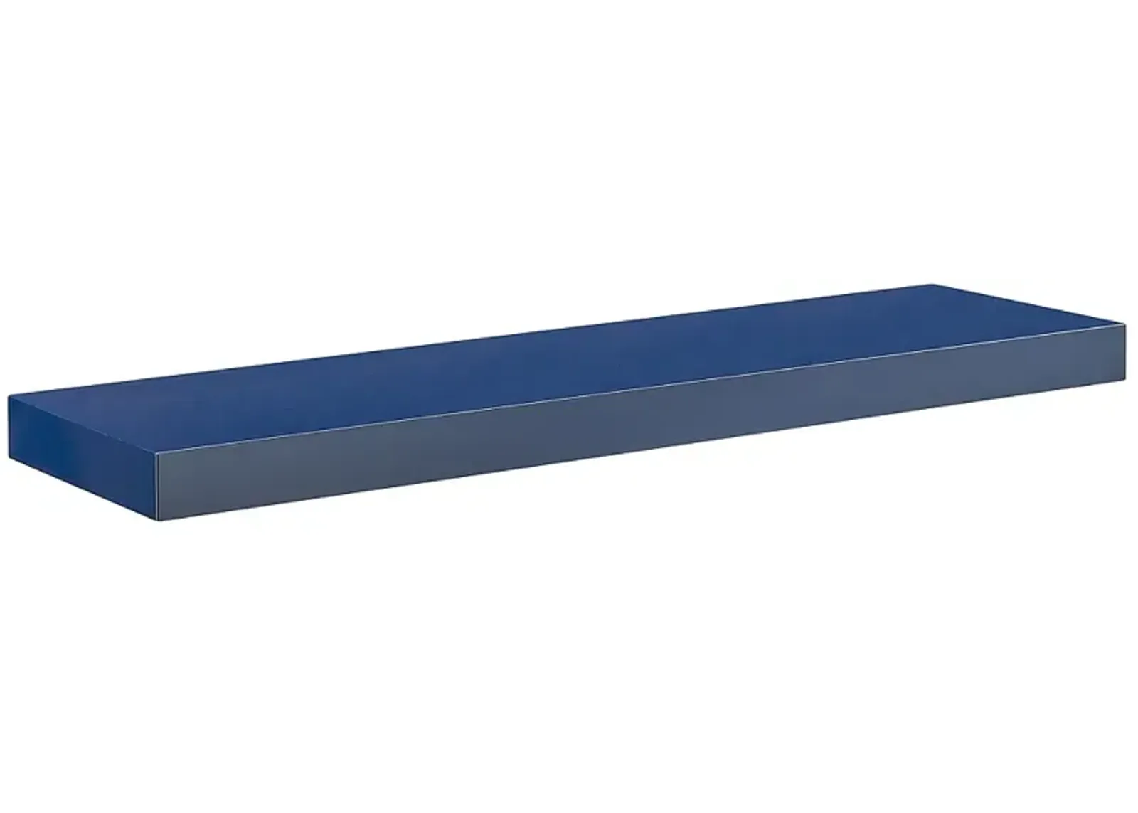 Barney 36" Wide Deep Blue Wood Floating Wall Shelf